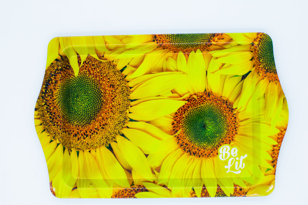 Be Lit Travel Rolling Tray, Sunflower - Good Vibes Distribution